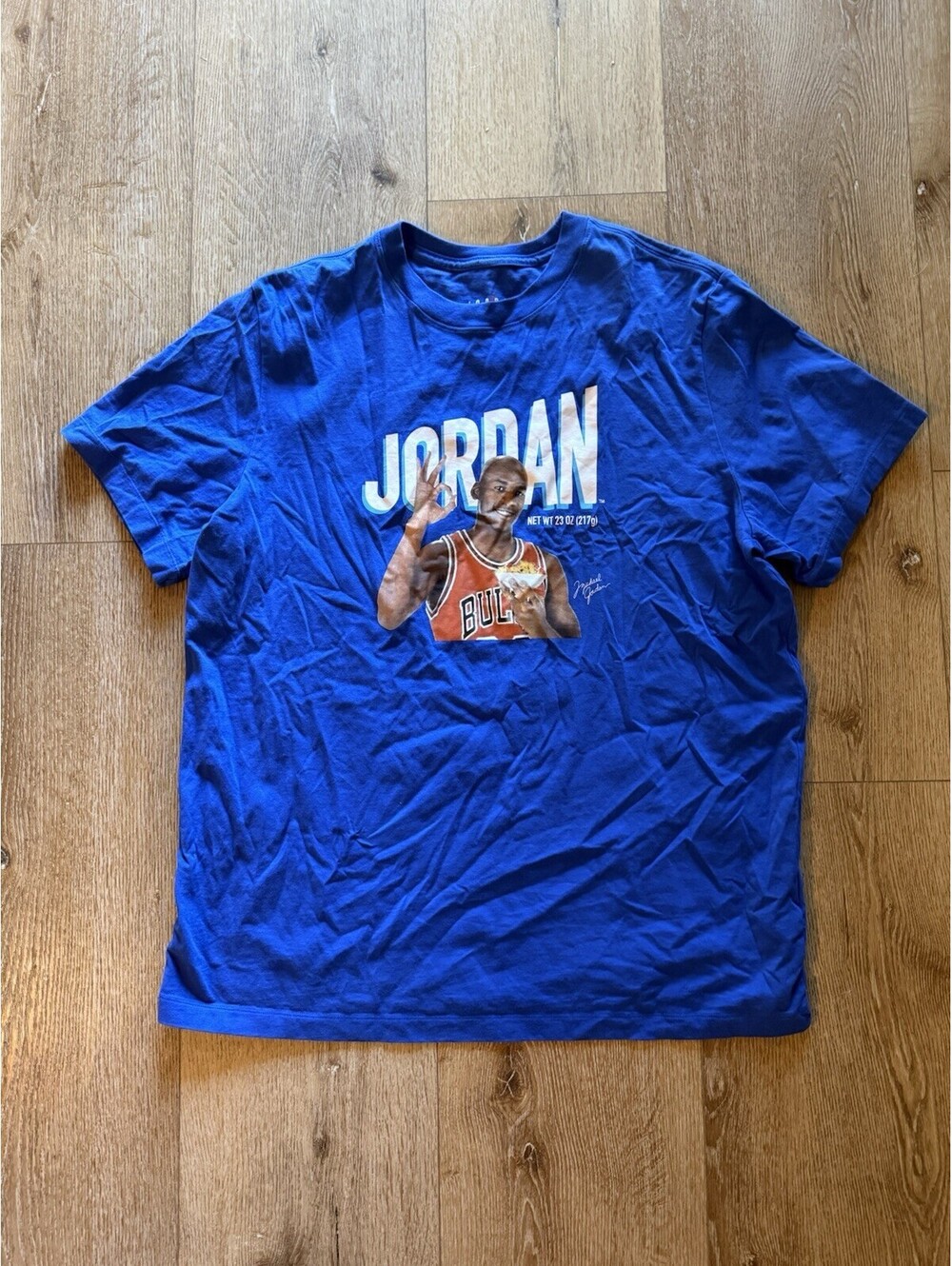 Jordan Flight T-shirt MVP X Wheaties Rush Blue NBA Size XL